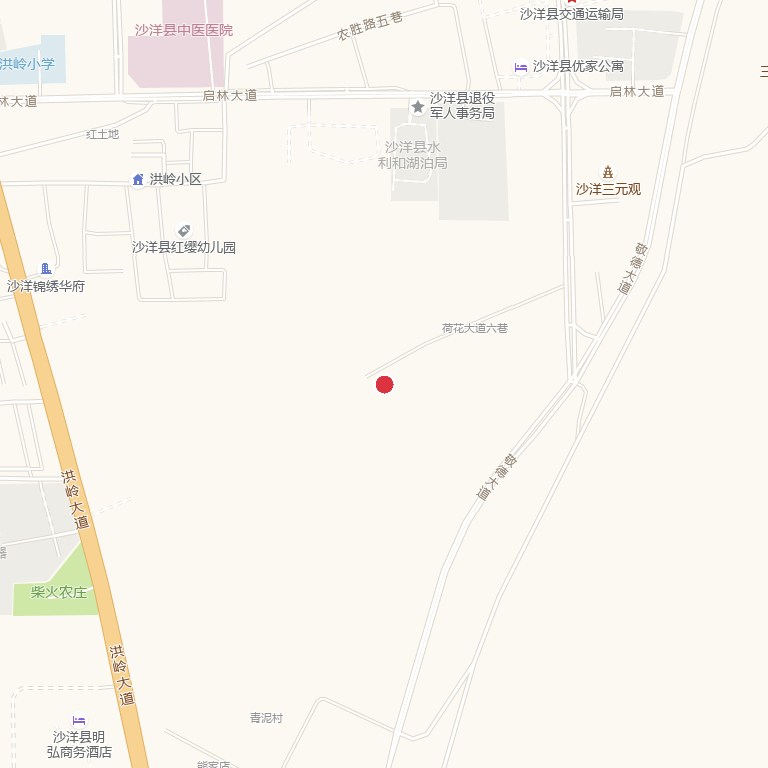 湖北省荆门市沙洋县洪岭大道24号位置地图